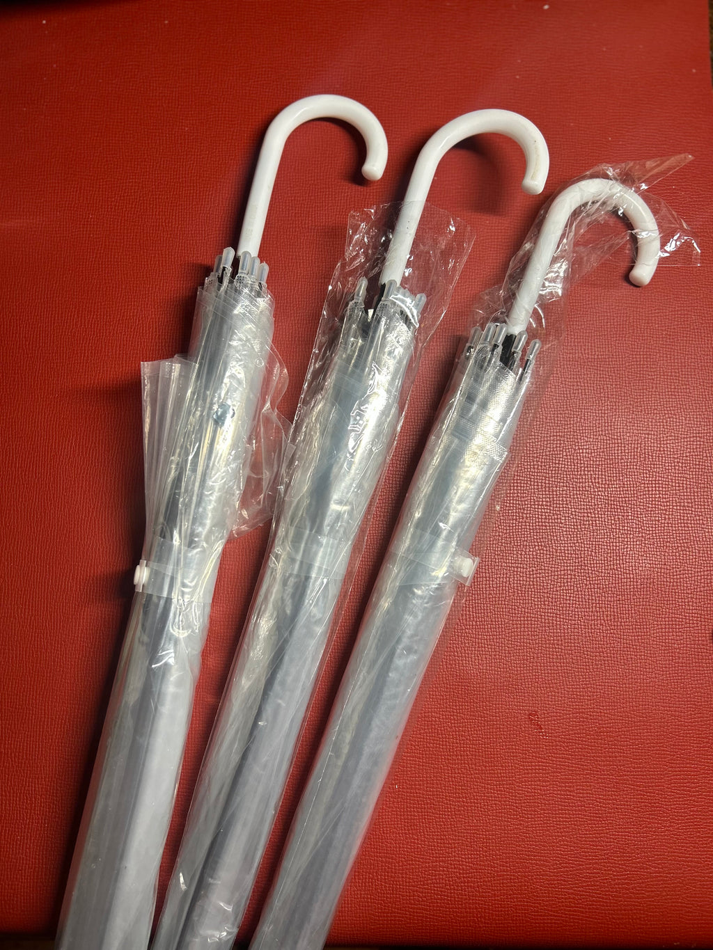 Transparent umbrellas