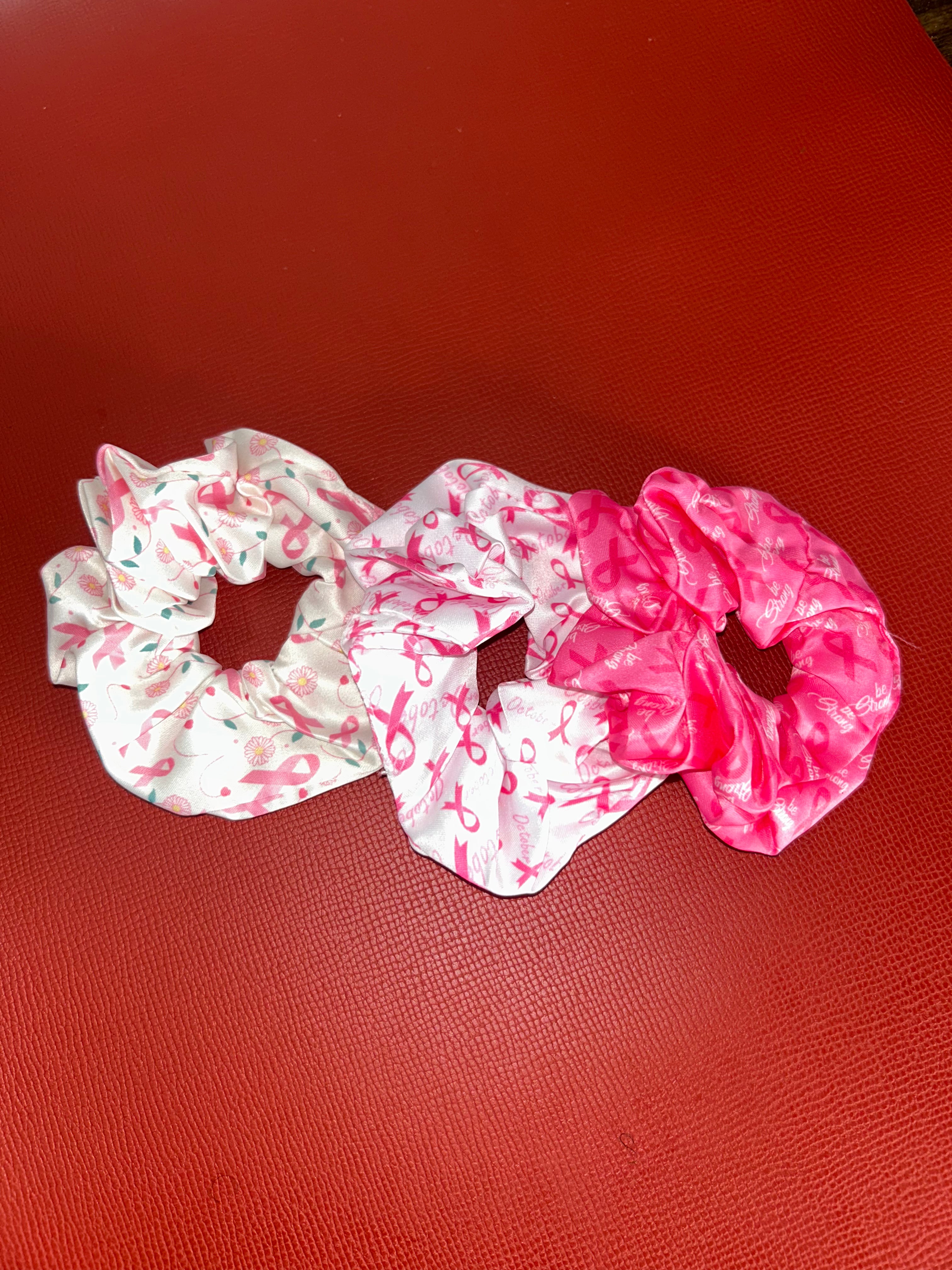 Woman and girl designer hair scrunchies