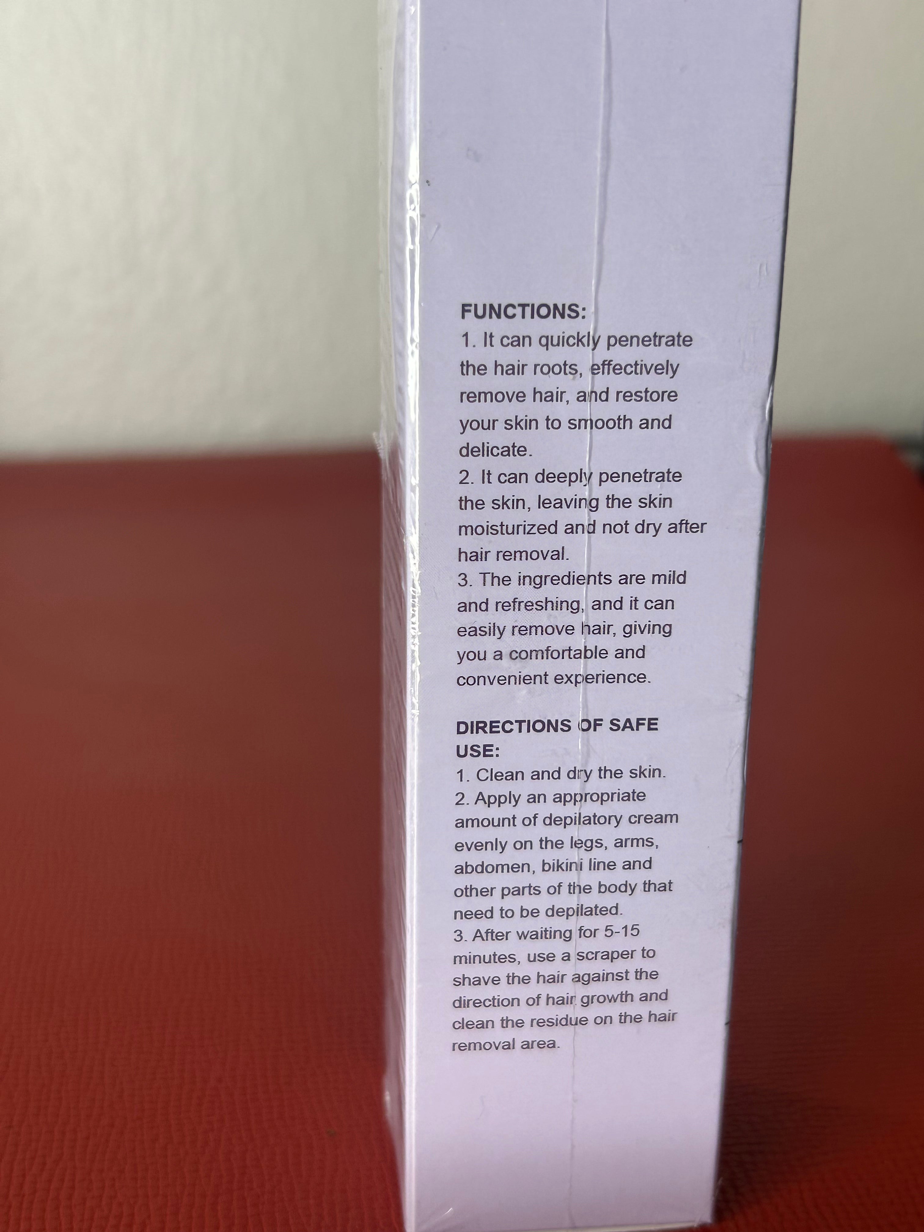 Body hair remover cream