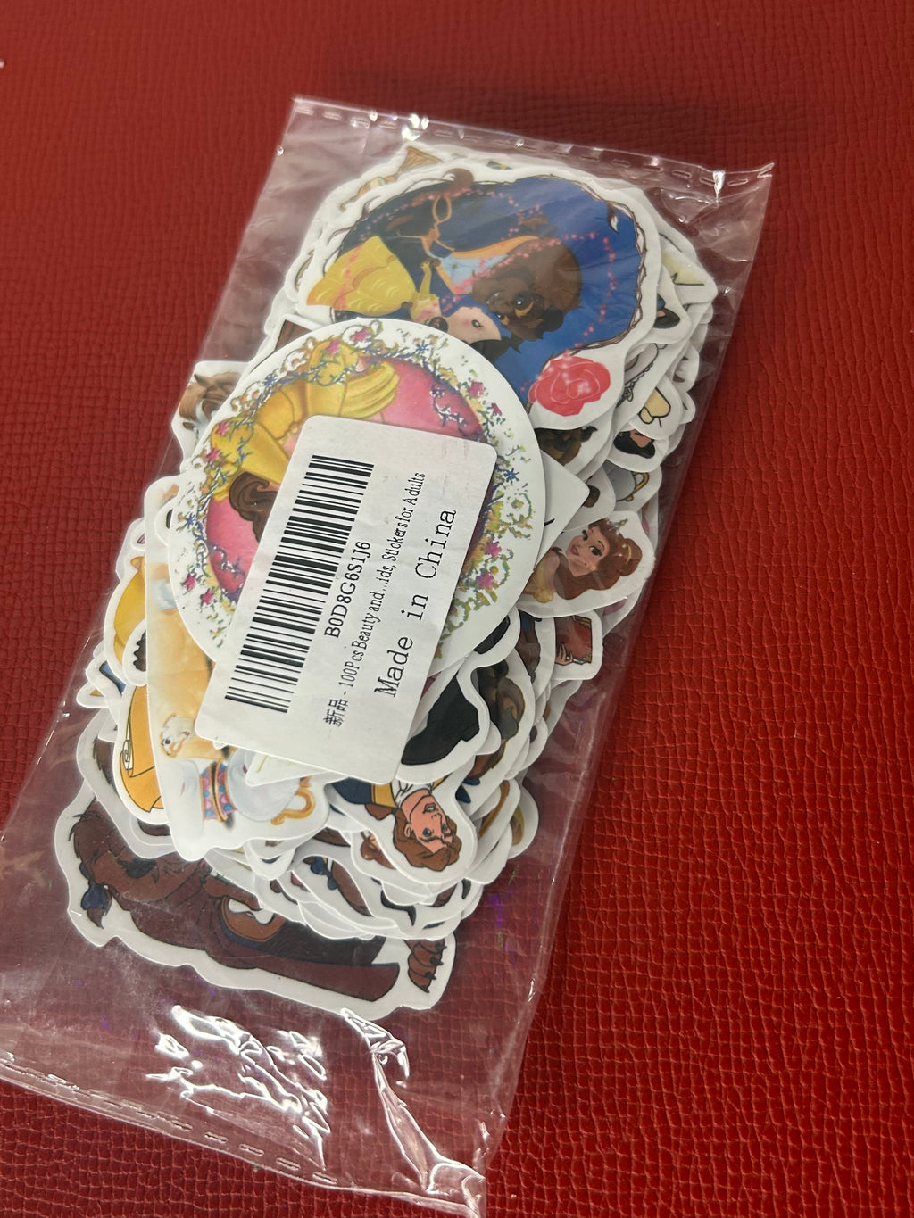 Beauty and beast sticker set