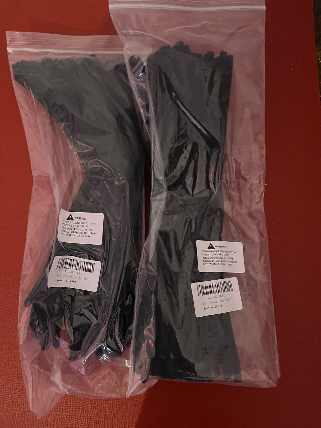 Black decorative ties