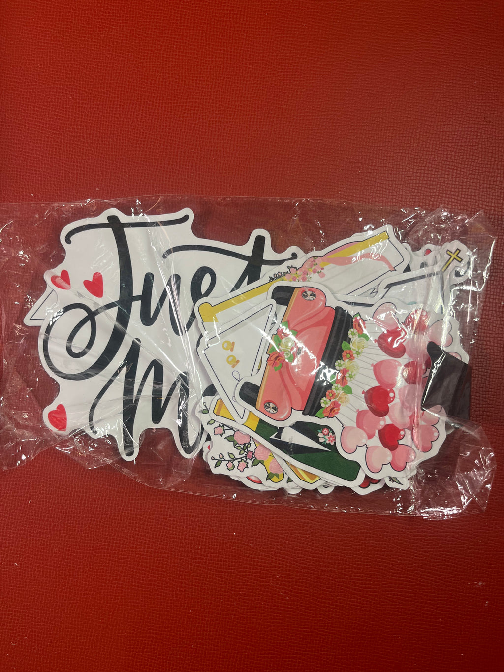 Just married magnet set