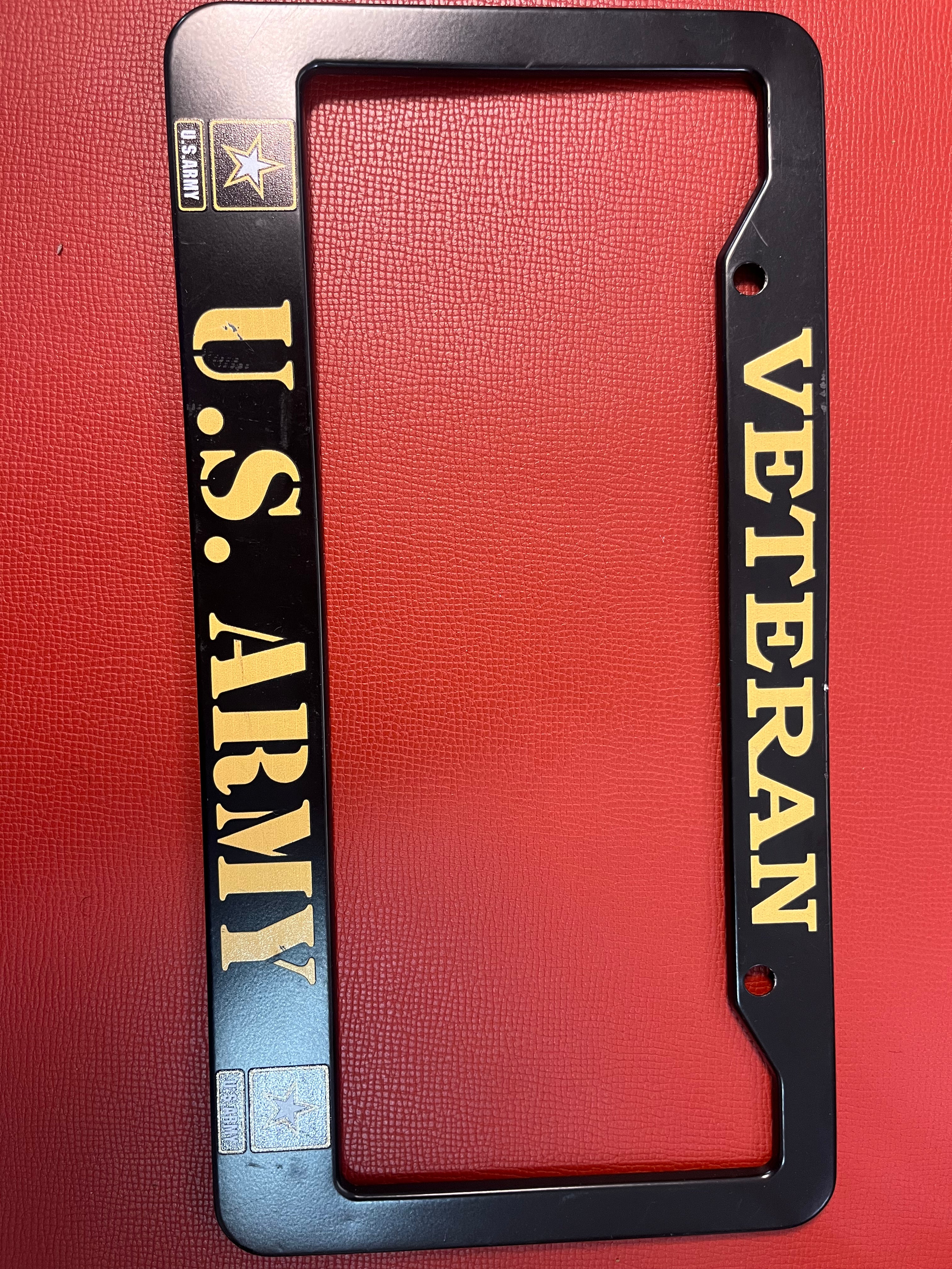 Veteran plate frame