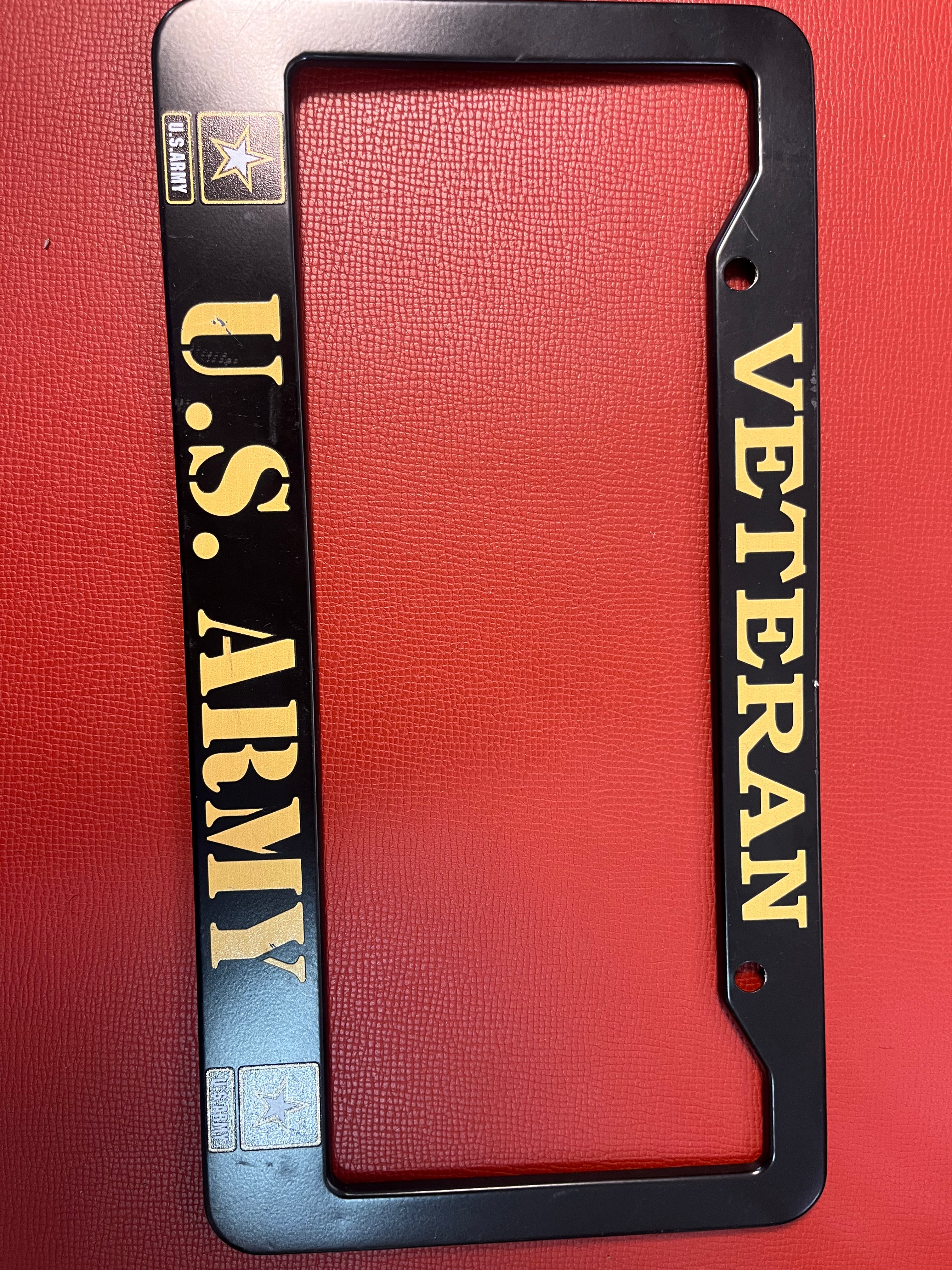 Veteran plate frame