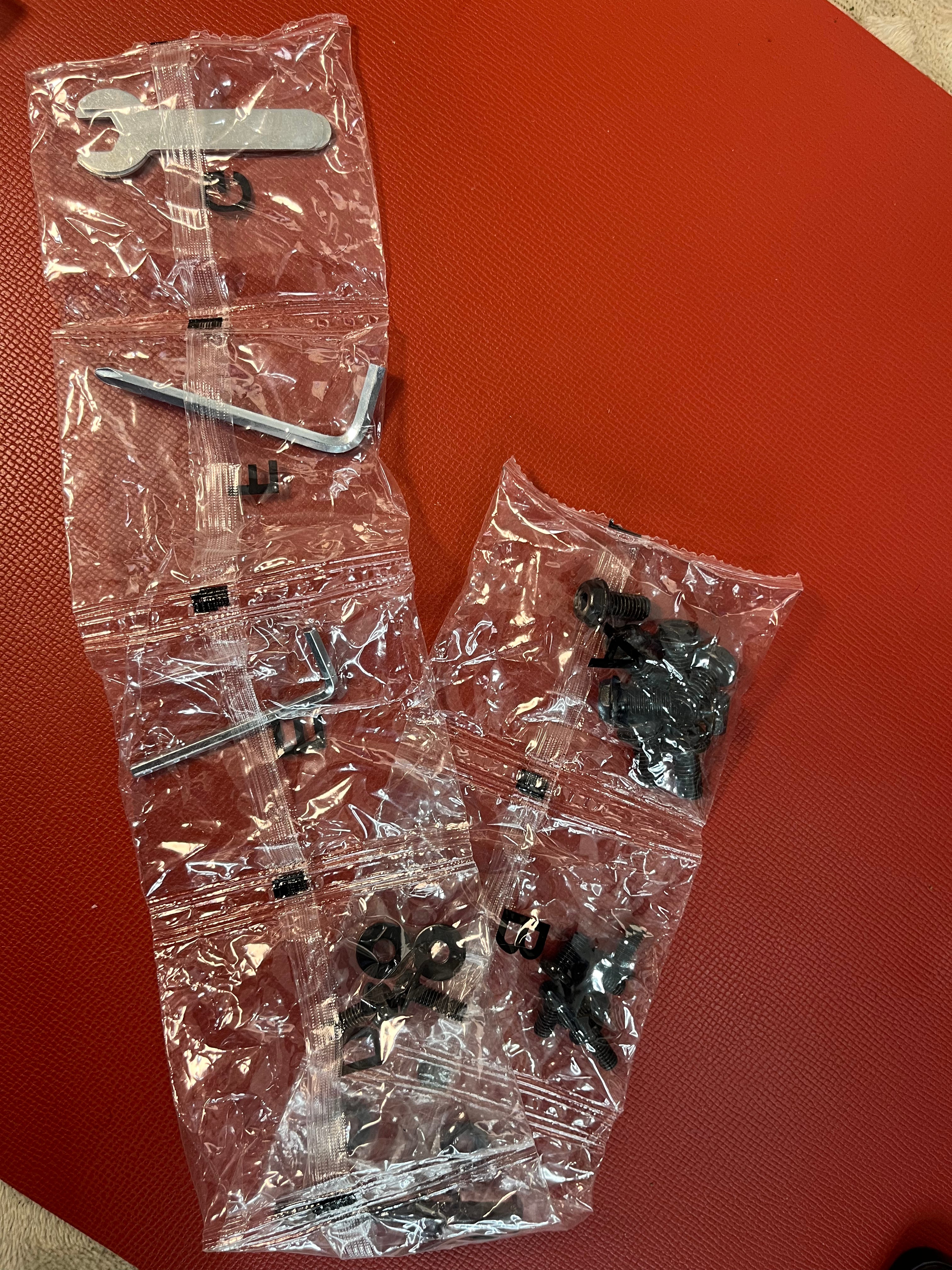 Nail screw Allen wrench set