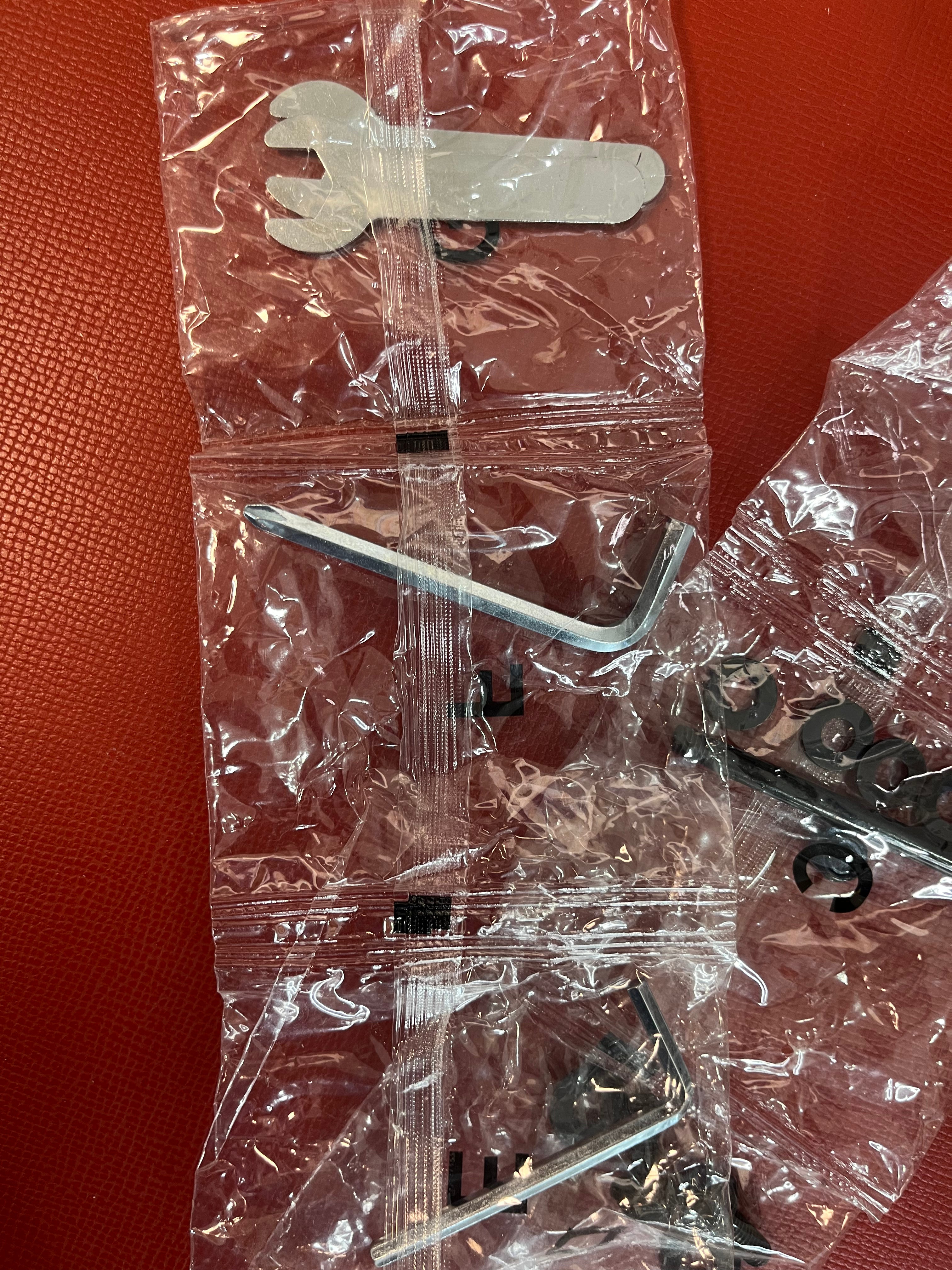 Nail screw Allen wrench set