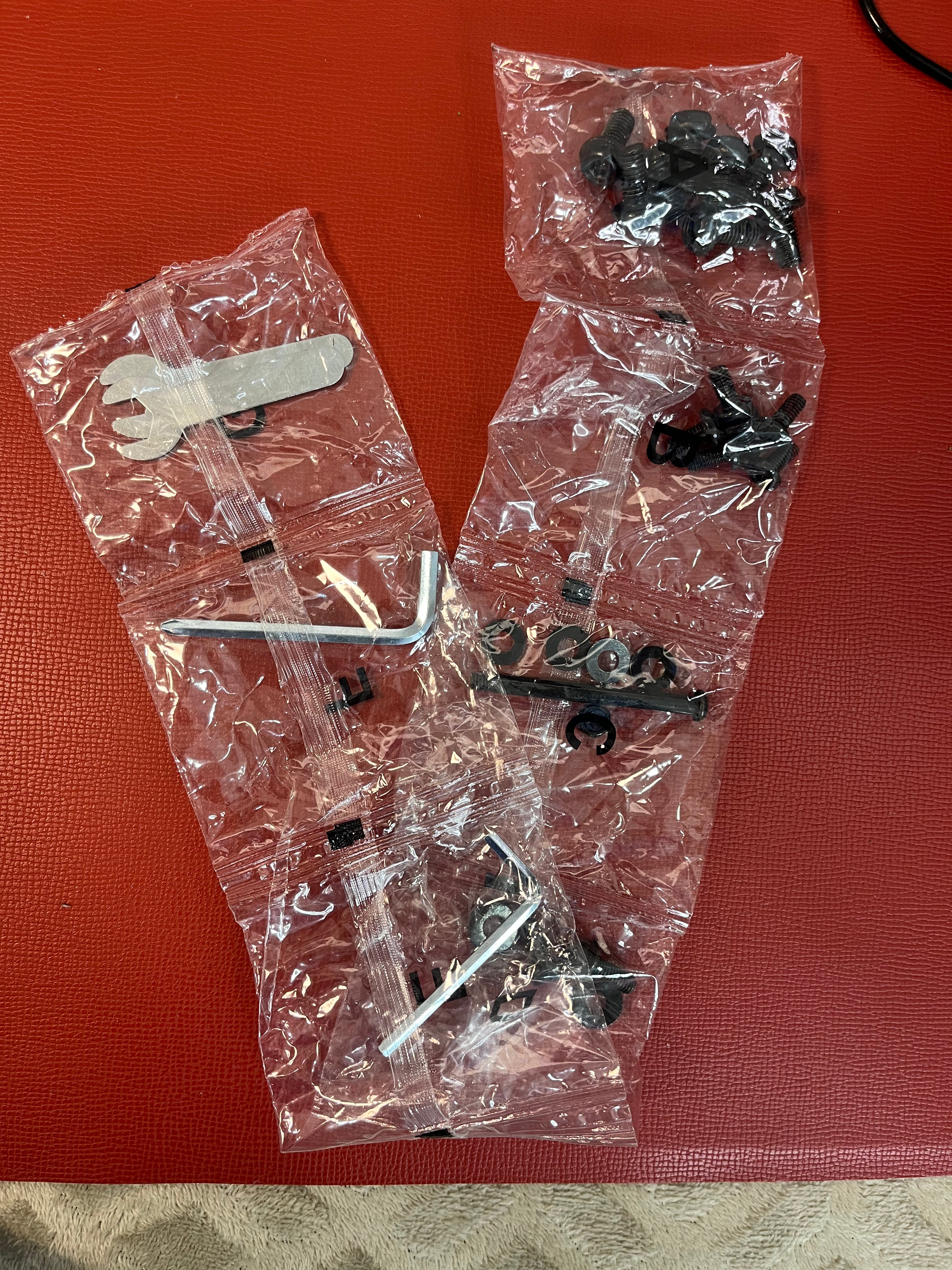 Nail screw Allen wrench set