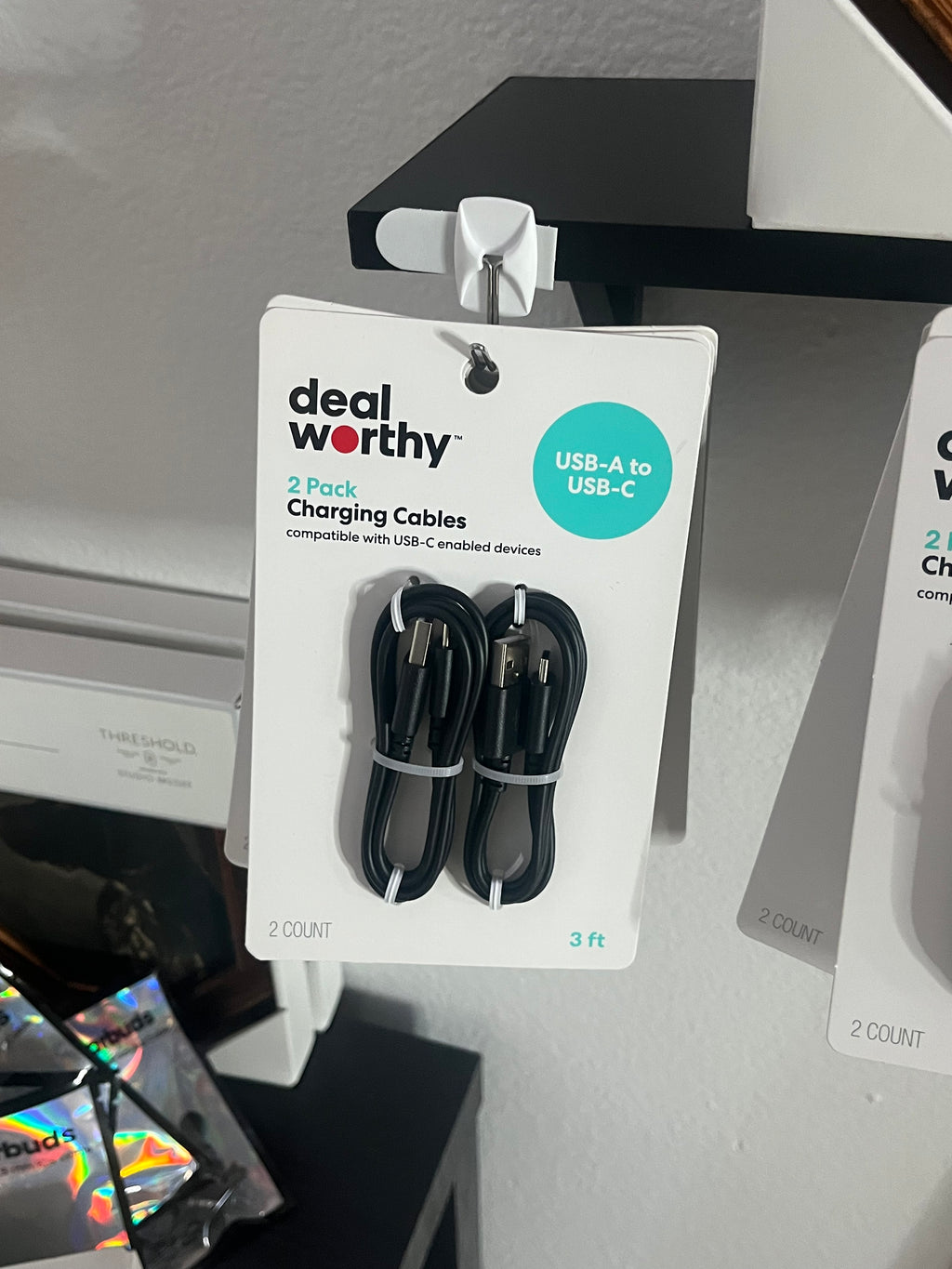 Deal Worthy 2pk Charging Cables